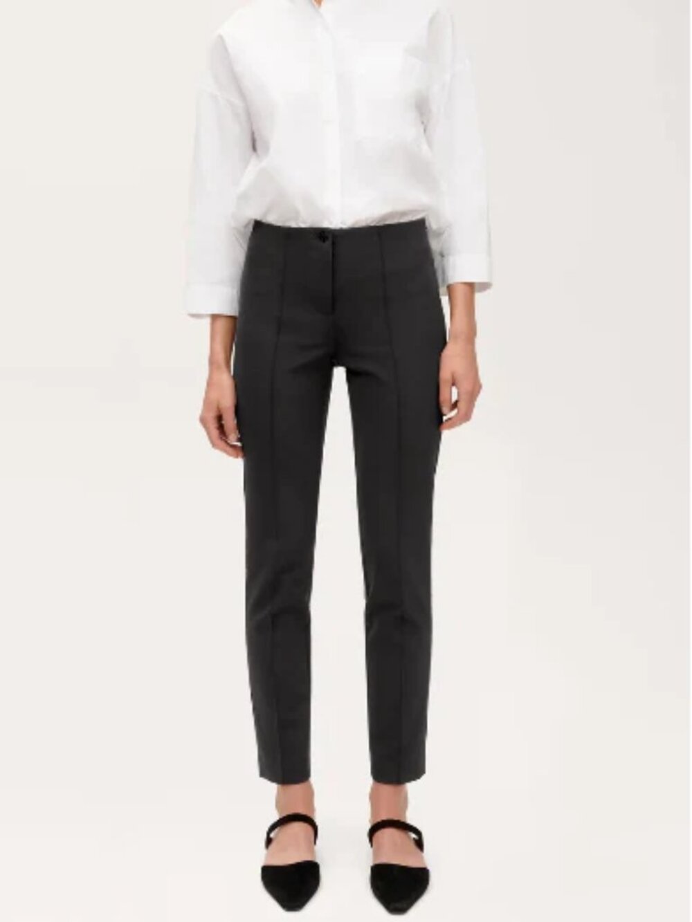 CAMBIO Ros Pant Slim Cigarette‑Style Techno Pants Black Size 6 NWT Quiet Luxury